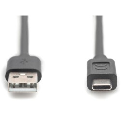 Buy DIGITUS USB 2.0 Cable Type-C to Type-A - Stainless Steel Braided - 3.0 m - B... in Cyprus, Nicosia, Limassol, Larnaka, Pafos