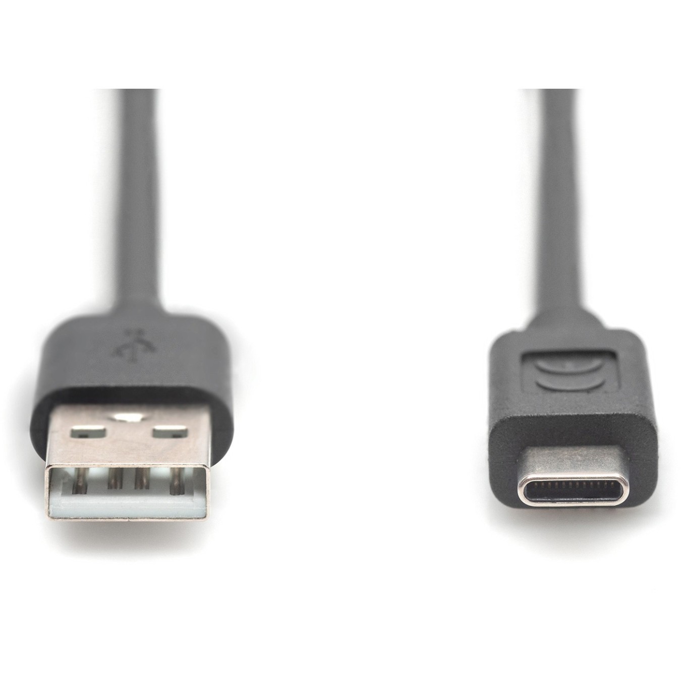 DIGITUS USB 2.0 Cable Type-C to Type-A - Stainless Steel Braided - 3.0 m - Black — Buy in Cyprus with Fast Delivery