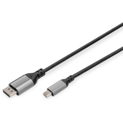 Buy DIGITUS DisplayPort Cable Mini DP to DP 8K 2m - Black in Cyprus, Nicosia, Limassol, Larnaka, Pafos