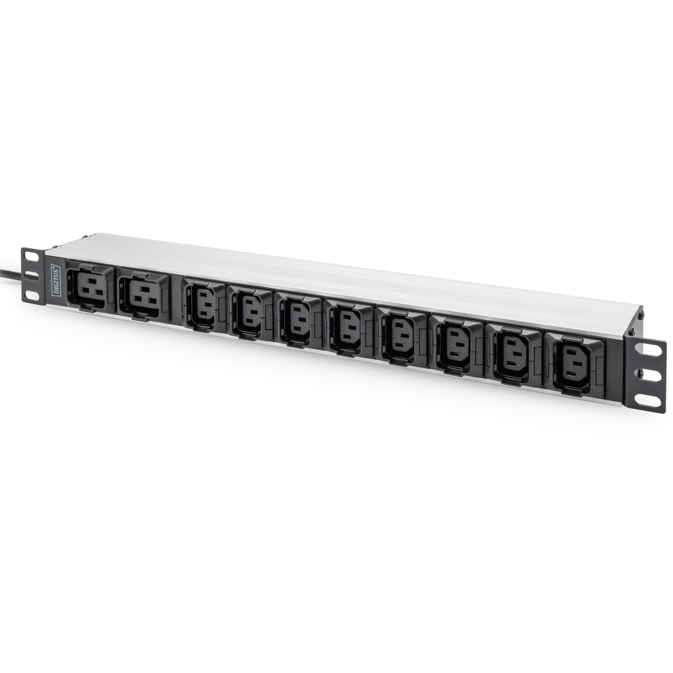 Steckdosenleiste Aluminium PDU 1U - DIGITUS - 16A 230VAC 50-60Hz, 8x C13, 2x C19, 2 m cable — Buy in Cyprus with Fast Delivery
