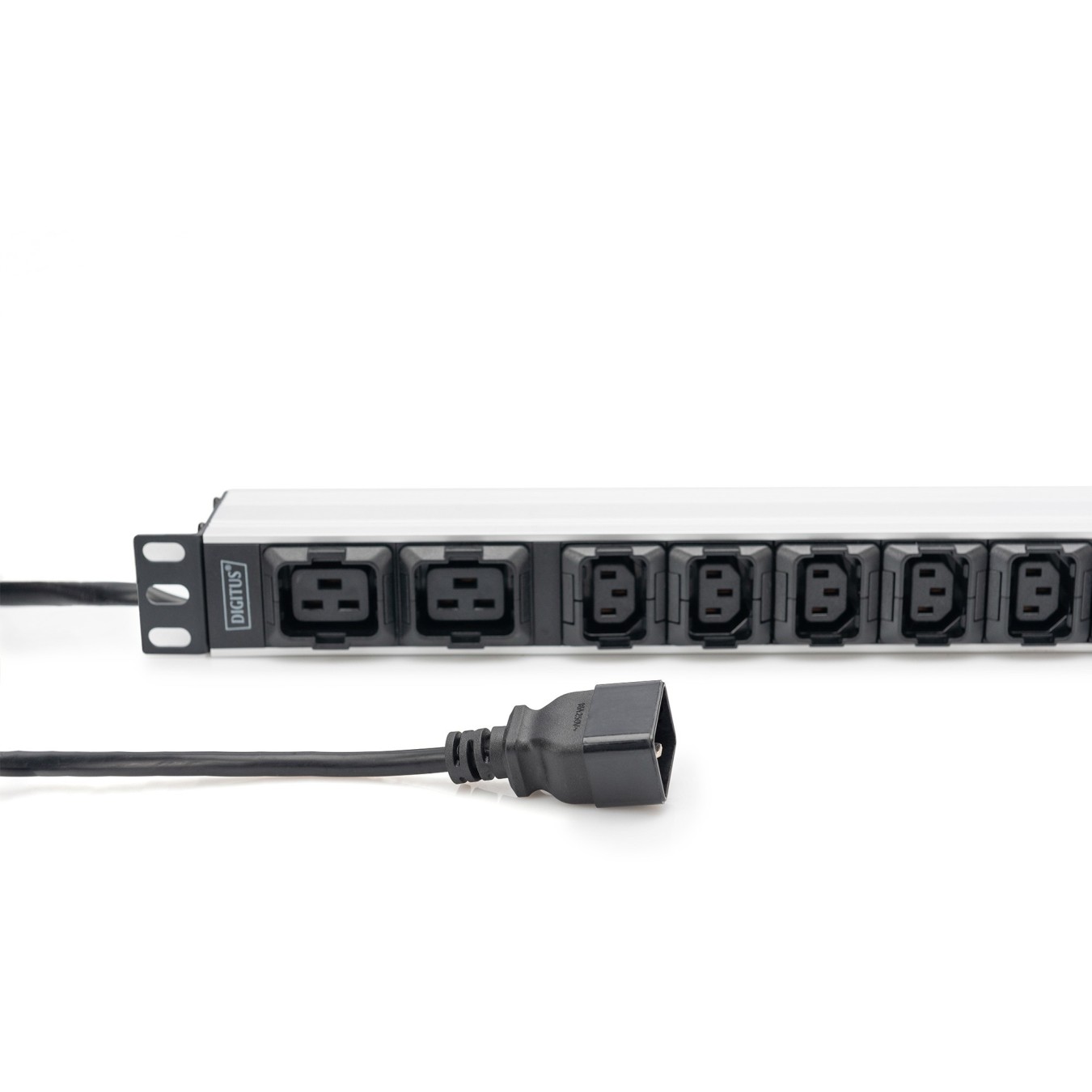 Steckdosenleiste Aluminium PDU 1U - DIGITUS - 16A 230VAC 50-60Hz, 8x C13, 2x C19, 2 m cable — Buy in Cyprus with Fast Delivery