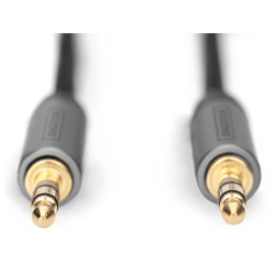 Buy DIGITUS 3.5mm Audio Cable - 1.8 m - Black, Nylon Jacket, Gold-Plated in Cyprus, Nicosia, Limassol, Larnaka, Pafos