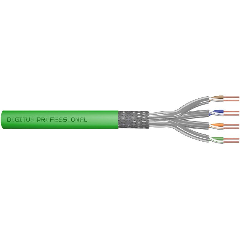 Buy Digitus CAT 8.2 S/FTP Installation Cable - (Green, 100 m, Cat8.2, S/FTP) in Cyprus, Nicosia, Limassol, Larnaka, Pafos