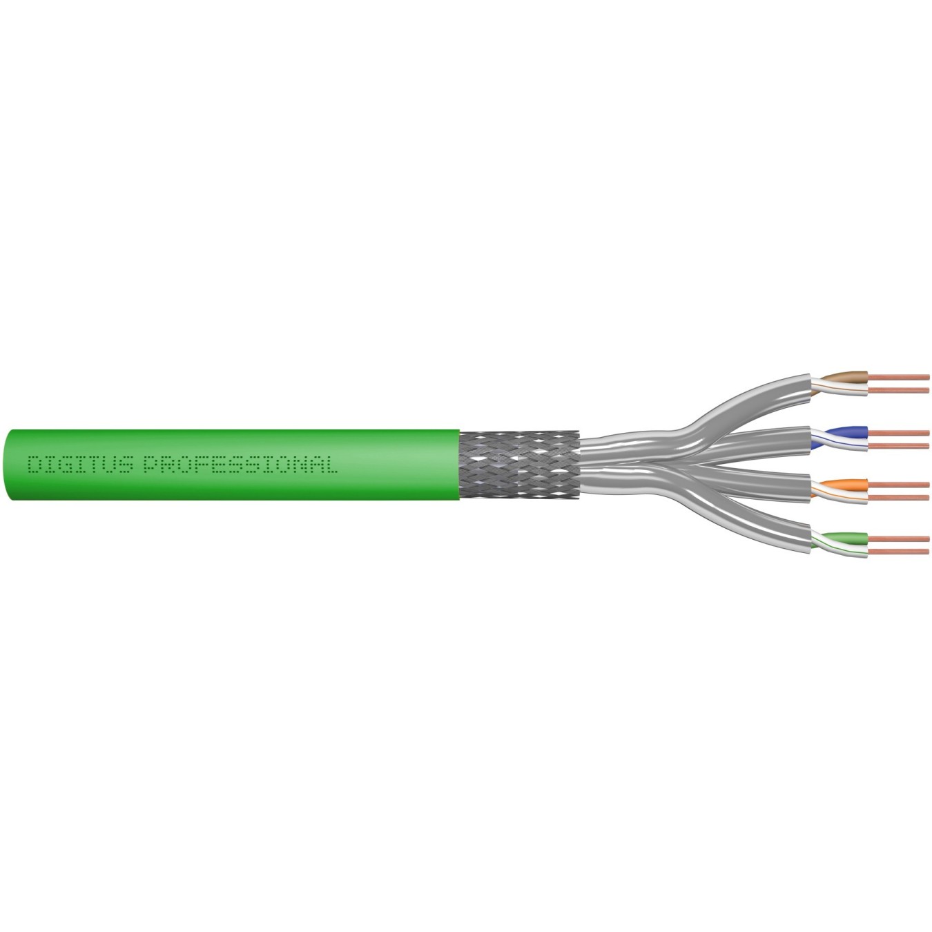 Digitus CAT 8.2 S/FTP Installation Cable - (Green, 100 m, Cat8.2, S/FTP) — Buy in Cyprus with Fast Delivery