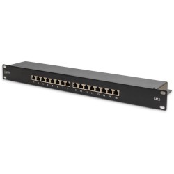 Buy DIGITUS Patchpanel 1U 16-Port Cat6 Shielded - Black in Cyprus, Nicosia, Limassol, Larnaka, Pafos