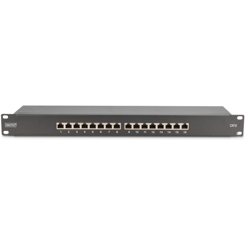 Buy DIGITUS Patchpanel 1U 16-Port Cat6 Shielded - Black in Cyprus, Nicosia, Limassol, Larnaka, Pafos