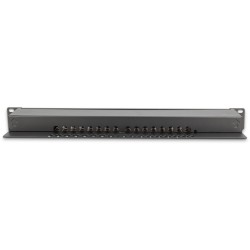 Buy DIGITUS Patchpanel 1U 16-Port Cat6 Shielded - Black in Cyprus, Nicosia, Limassol, Larnaka, Pafos