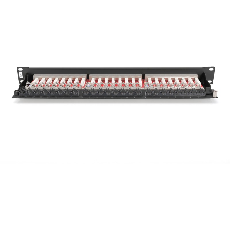 Buy DIGITUS Patchpanel 1HE 24-Port Cat6a Shielded Black - 1U Rack-Mount RJ-45 Pa... in Cyprus, Nicosia, Limassol, Larnaka, Pafos