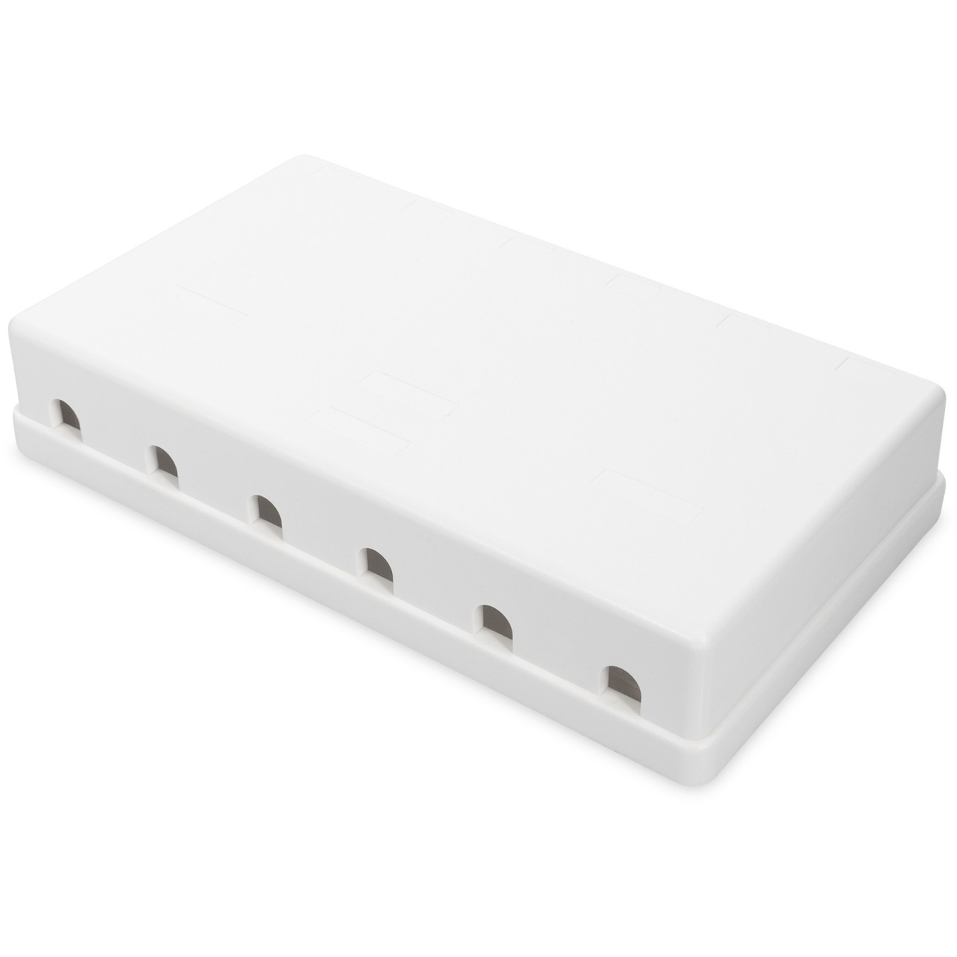 DIGITUS Keystone Jack 6-Port Housing - White Surface-Mount Box — Buy in Cyprus with Fast Delivery