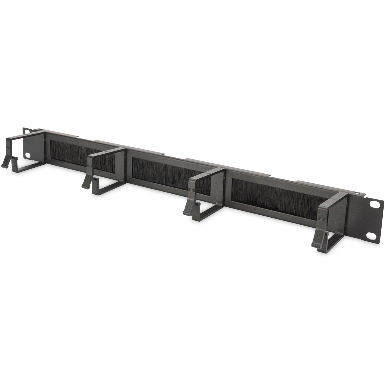DIGITUS Cable Management Panel 1U 19 inch with Brush Entries - Black, Steel — Buy in Cyprus with Fast Delivery
