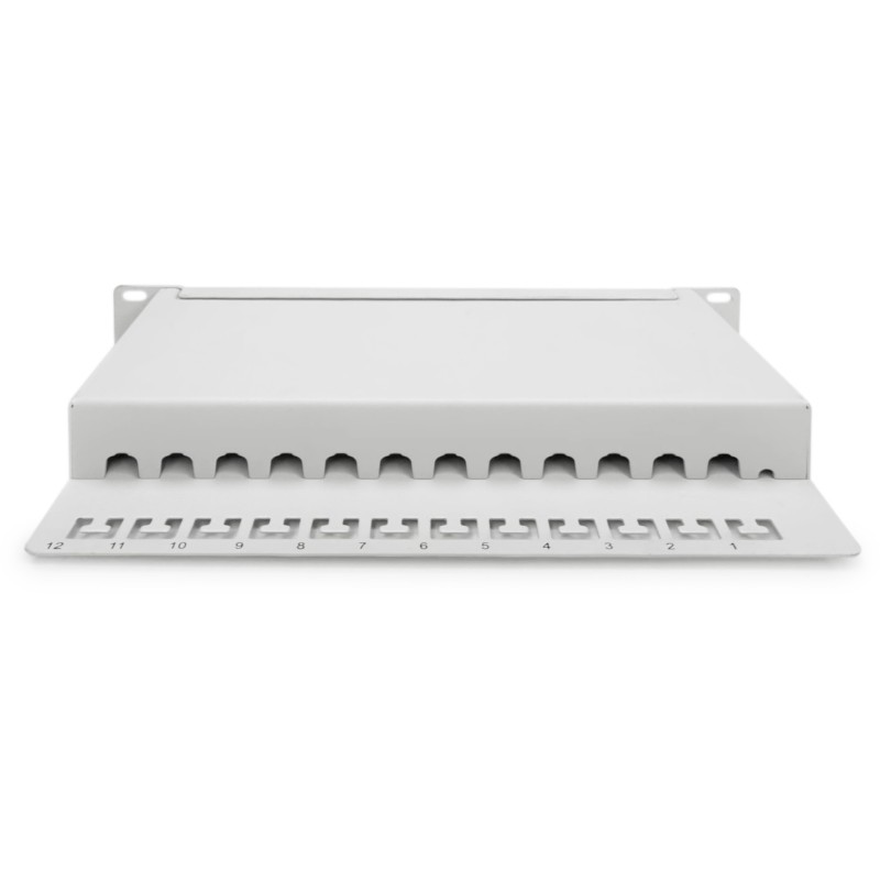 Buy DIGITUS Cat.6A Shielded Patch Panel, 12-Port, 10 ft, Gray in Cyprus, Nicosia, Limassol, Larnaka, Pafos