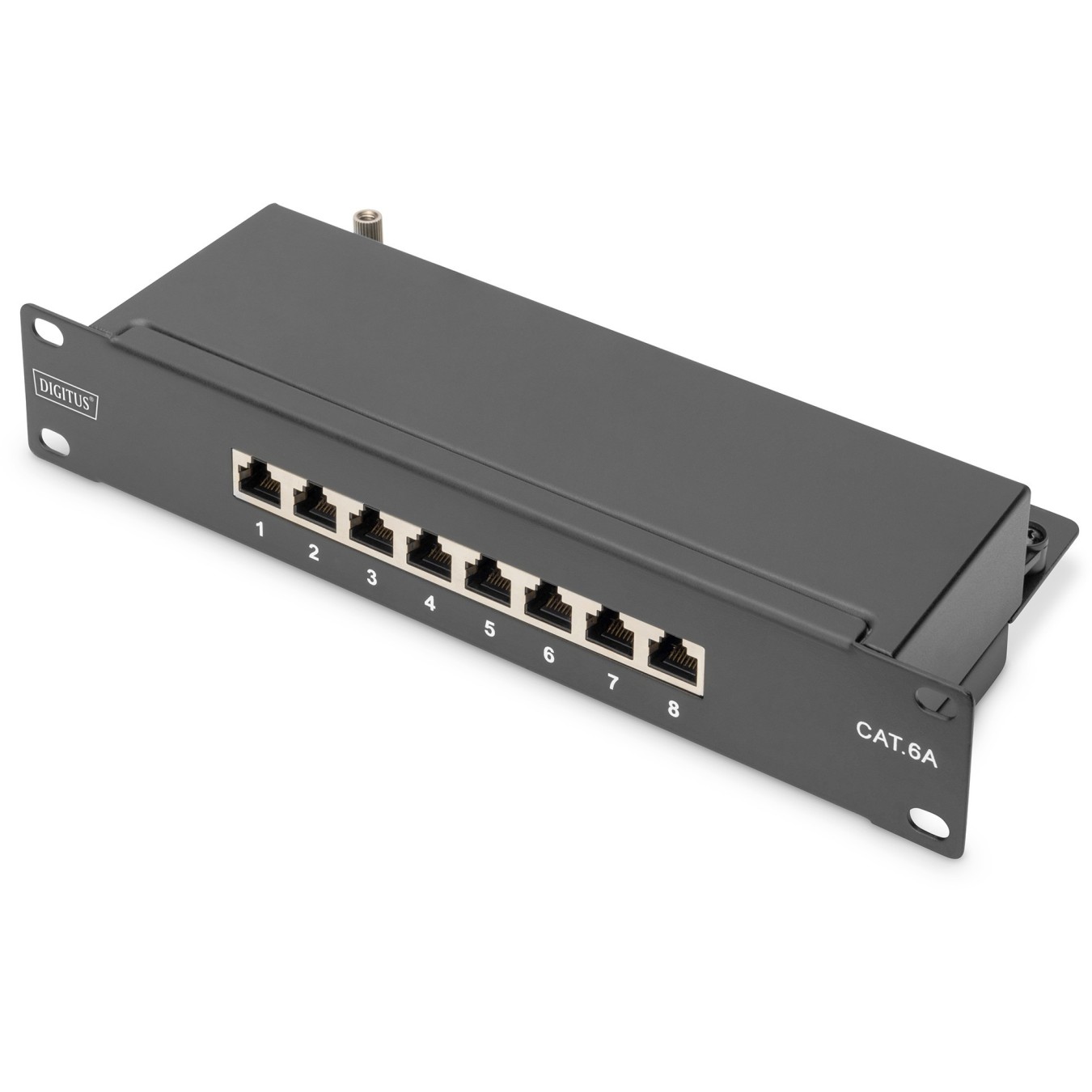 DIGITUS CAT 6A Patch Panel - Shielded - Black - 19-inch Rack-Mount — Buy in Cyprus with Fast Delivery