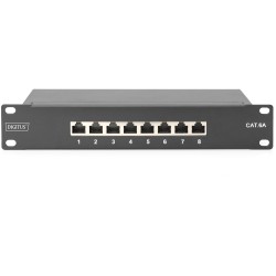 Buy DIGITUS CAT 6A Patch Panel - Shielded - Black - 19-inch Rack-Mount in Cyprus, Nicosia, Limassol, Larnaka, Pafos