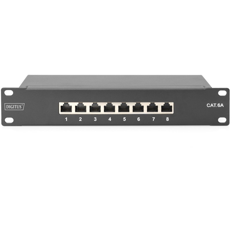 Buy DIGITUS CAT 6A Patch Panel - Shielded - Black - 19-inch Rack-Mount in Cyprus, Nicosia, Limassol, Larnaka, Pafos