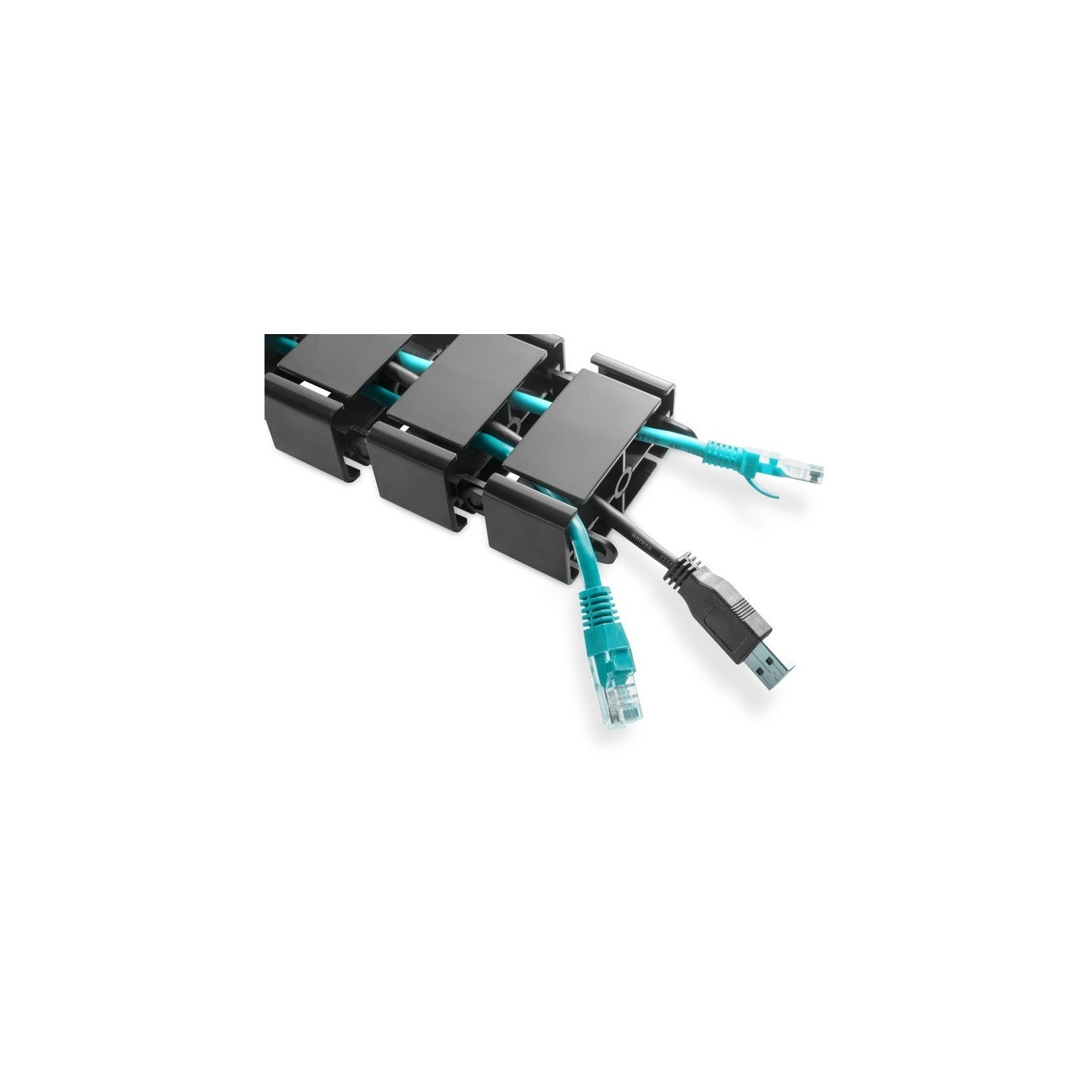 DIGITUS Cable Channel - Black, 1.3 m - Flexible and Adjustable — Buy in Cyprus with Fast Delivery