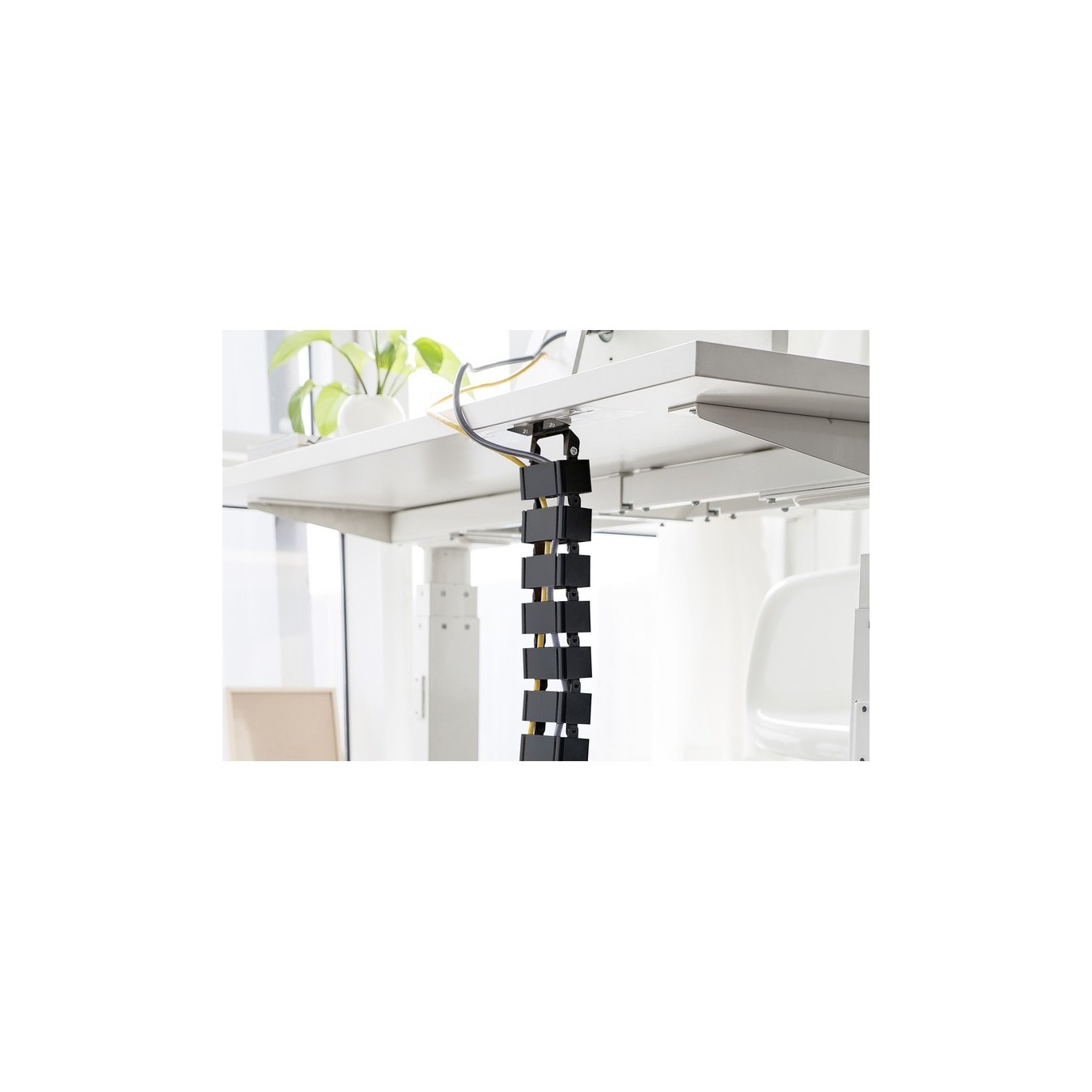 DIGITUS Cable Channel - Black, 1.3 m - Flexible and Adjustable — Buy in Cyprus with Fast Delivery