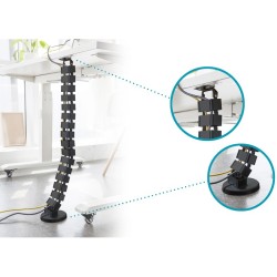 Buy DIGITUS Cable Channel - Black, 1.3 m - Flexible and Adjustable in Cyprus, Nicosia, Limassol, Larnaka, Pafos