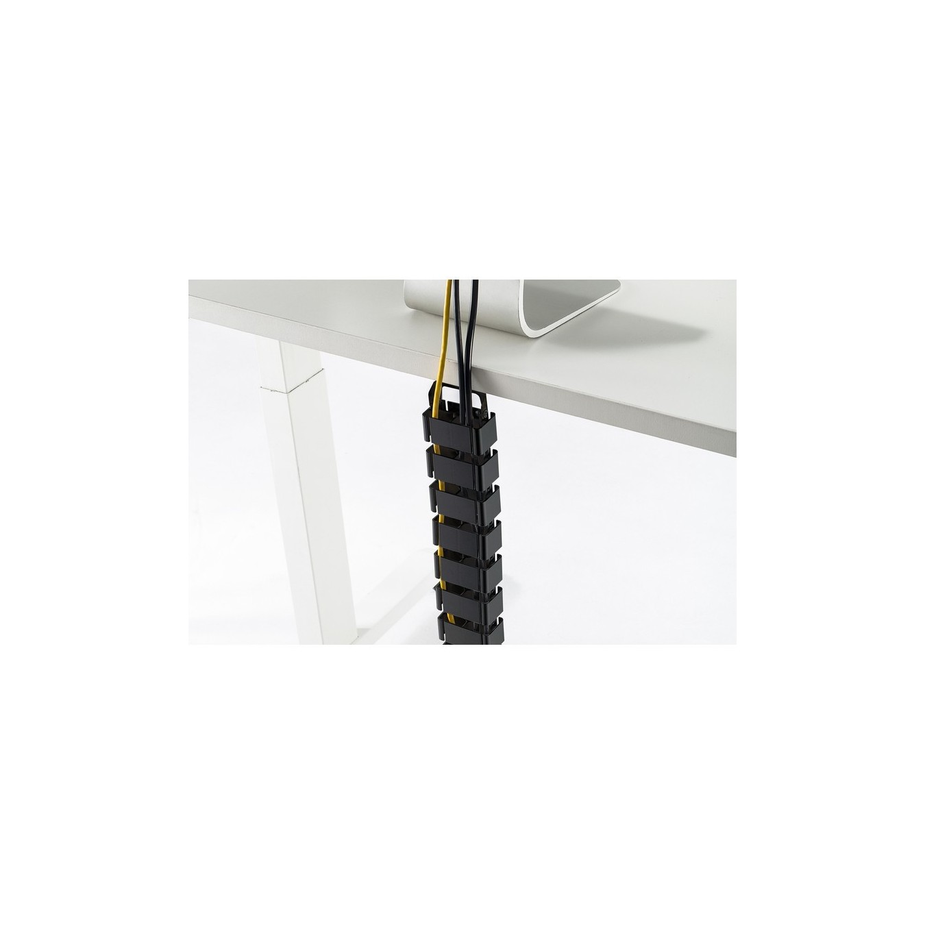 DIGITUS Cable Channel - Black, 1.3 m - Flexible and Adjustable — Buy in Cyprus with Fast Delivery