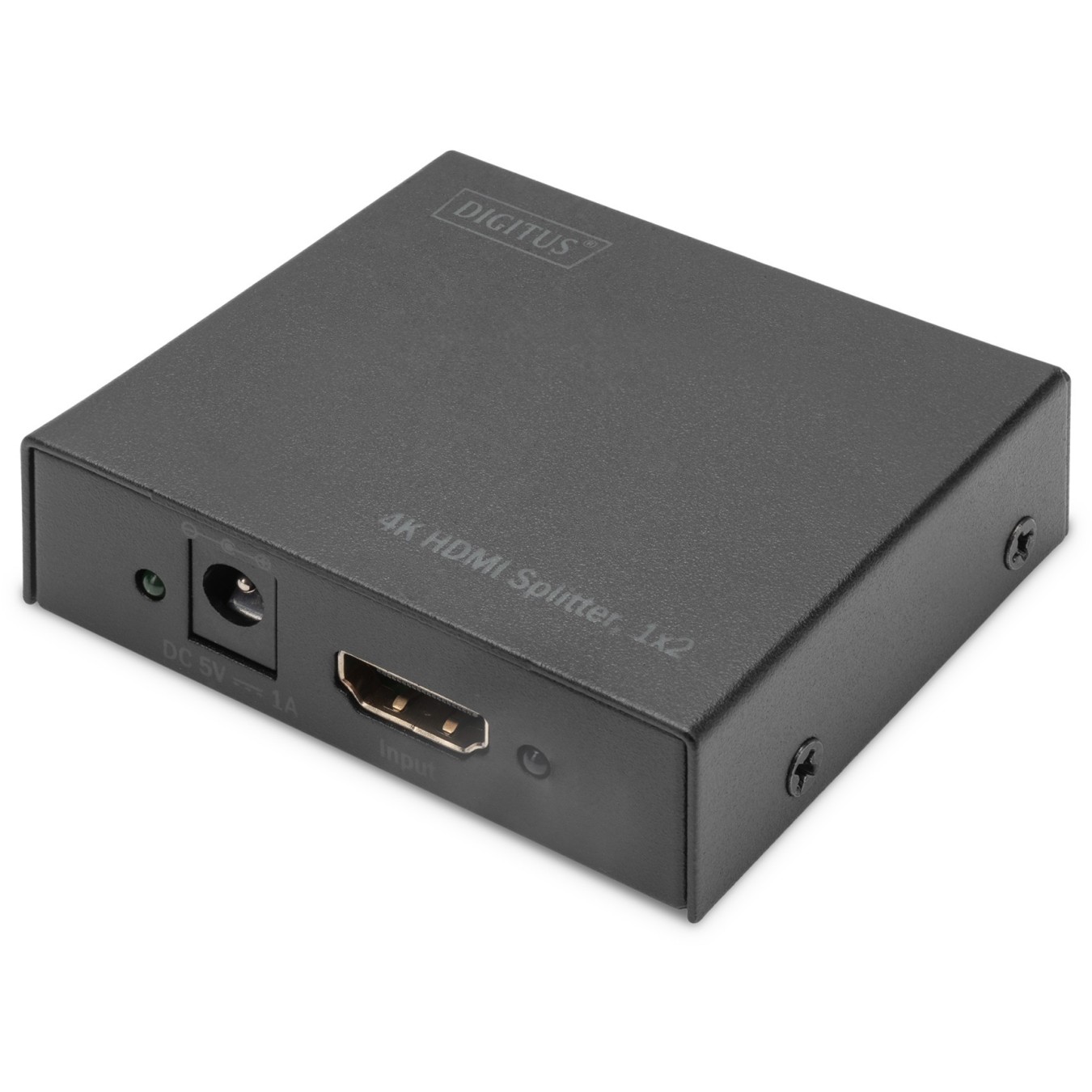 DIGITUS HDMI 1x2 Splitter 4K up to 2 Monitors - Black — Buy in Cyprus with Fast Delivery