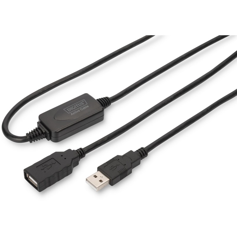 Buy DIGITUS USB 2.0 USB A Extension Cable - A to A (Male/Female) - Black, 15 m in Cyprus, Nicosia, Limassol, Larnaka, Pafos