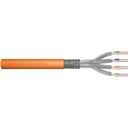 Buy DIGITUS CAT.7 S/FTP Installation Cable - Orange, LSZH jacket, 100 m, 1200 MHz in Cyprus, Nicosia, Limassol, Larnaka, Pafos