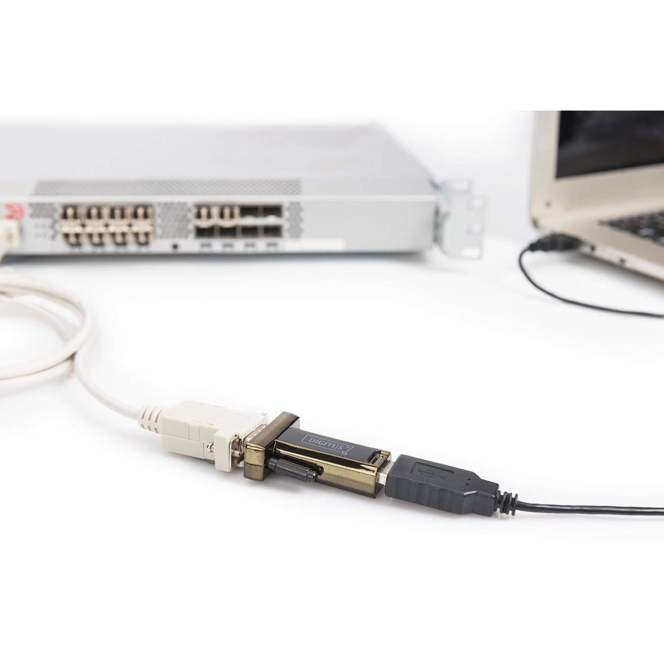 DIGITUS USB 2.0 Serial Adapter - Black - USB to RS-232, Plug-and-Play — Buy in Cyprus with Fast Delivery