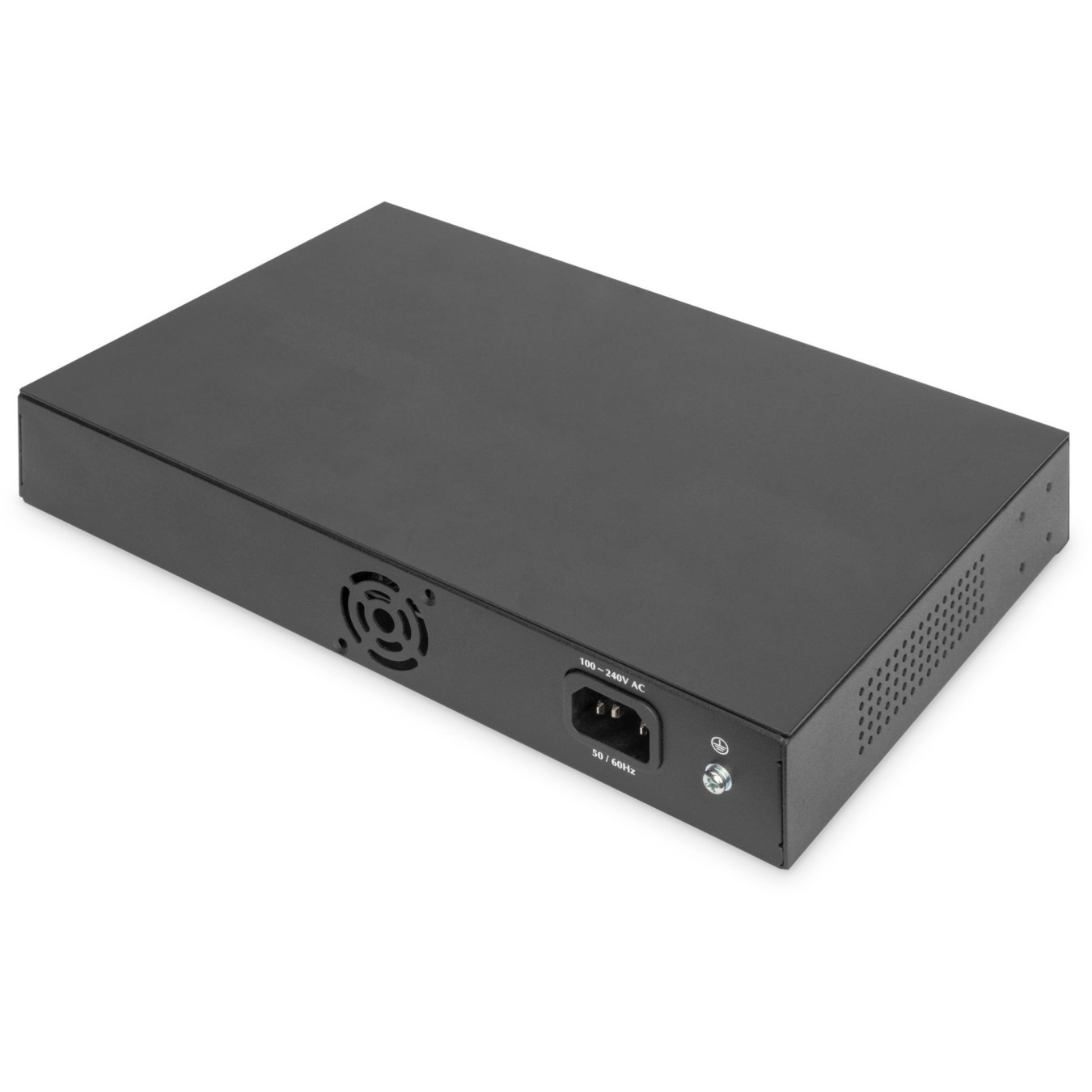 DIGITUS Switch 16-Port Gigabit - 19" Rackmount Unmanaged - Black — Buy in Cyprus with Fast Delivery