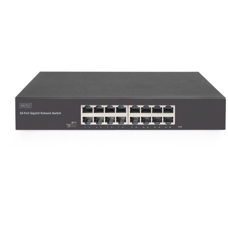 Buy DIGITUS Switch 16-Port Gigabit - 19" Rackmount Unmanaged - Black in Cyprus, Nicosia, Limassol, Larnaka, Pafos