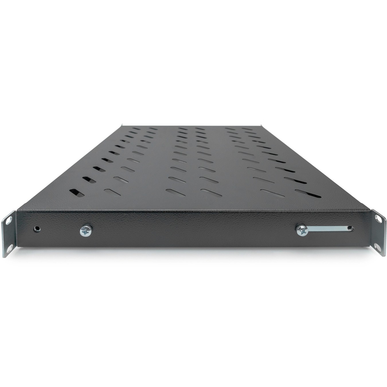 DIGITUS Fixed Shelf 1HE 44x482x350-500mm for 19-inch Cabinets - Black, 1U, Depth 350-500 mm — Buy in Cyprus with Fast Delivery