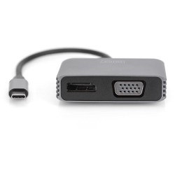 Buy DIGITUS DP + VGA Adapter - Silver Aluminum Housing - 20cm, 4K30 in Cyprus, Nicosia, Limassol, Larnaka, Pafos