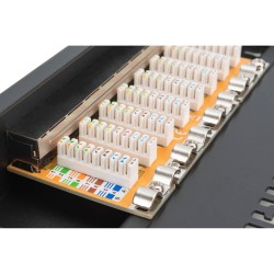 Buy DIGITUS Patchpanel 1U 8-Port Cat6 ClassE Shielded - Rack Mount, Black in Cyprus, Nicosia, Limassol, Larnaka, Pafos