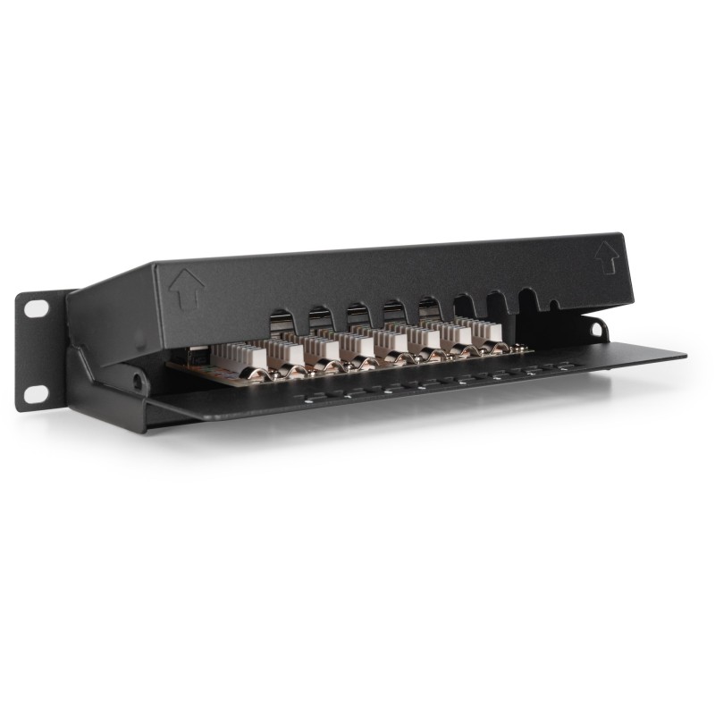 Buy DIGITUS Patchpanel 1U 8-Port Cat6 ClassE Shielded - Rack Mount, Black in Cyprus, Nicosia, Limassol, Larnaka, Pafos
