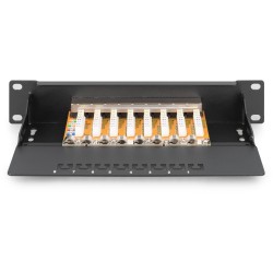 Buy DIGITUS Patchpanel 1U 8-Port Cat6 ClassE Shielded - Rack Mount, Black in Cyprus, Nicosia, Limassol, Larnaka, Pafos