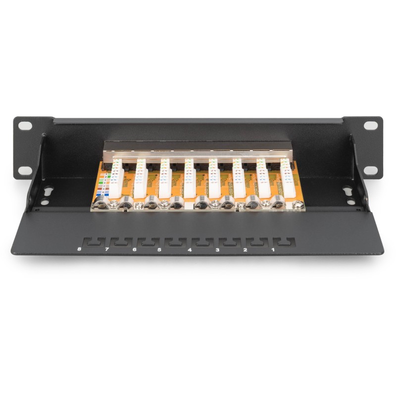 Buy DIGITUS Patchpanel 1U 8-Port Cat6 ClassE Shielded - Rack Mount, Black in Cyprus, Nicosia, Limassol, Larnaka, Pafos