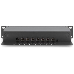 Buy DIGITUS Patchpanel 1U 8-Port Cat6 ClassE Shielded - Rack Mount, Black in Cyprus, Nicosia, Limassol, Larnaka, Pafos