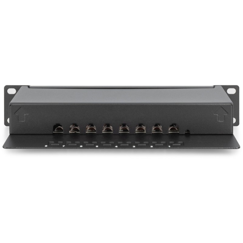 Buy DIGITUS Patchpanel 1U 8-Port Cat6 ClassE Shielded - Rack Mount, Black in Cyprus, Nicosia, Limassol, Larnaka, Pafos