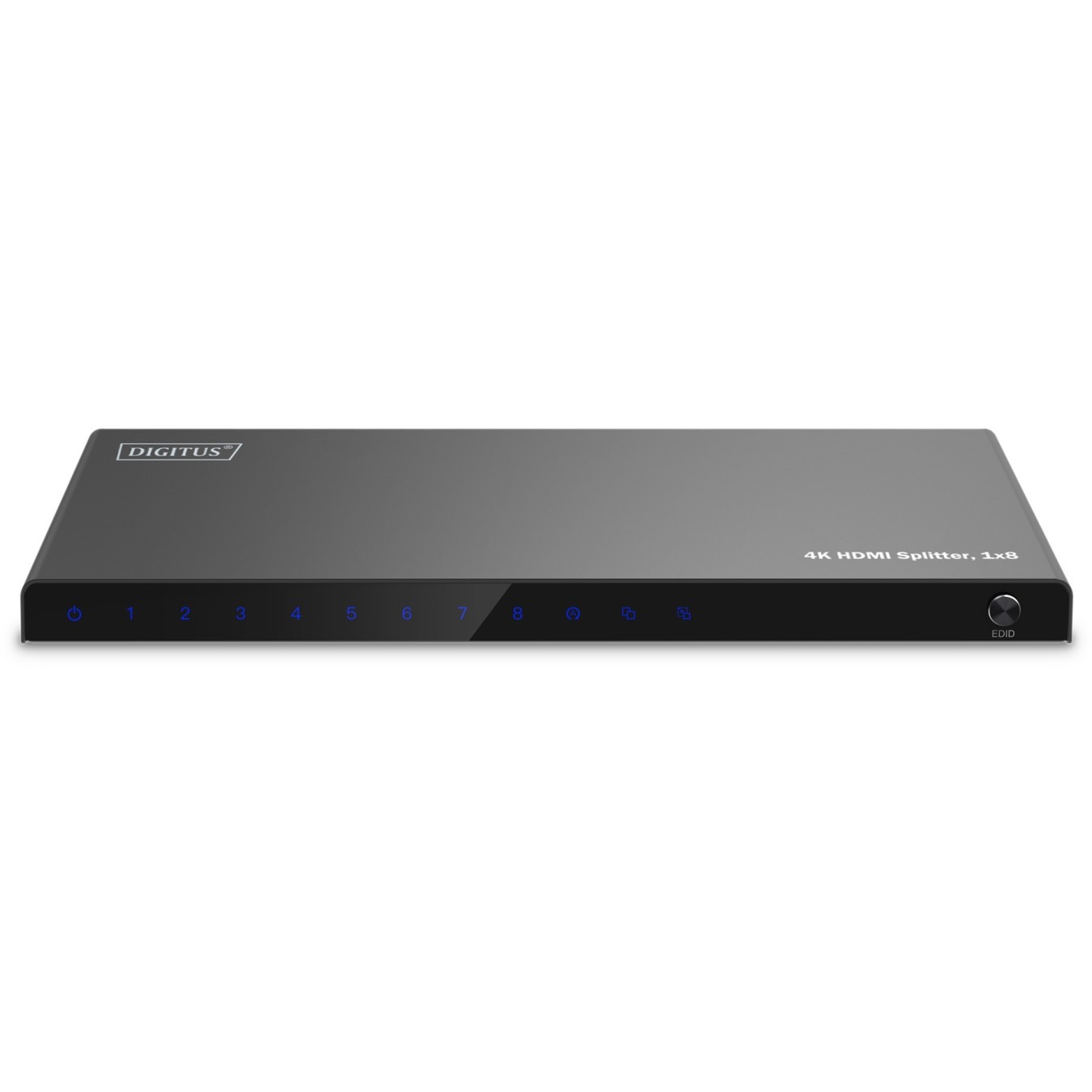 DIGITUS HDMI Splitter 1x8 4K 60Hz HDCP 2.3 EDID Control - Black, Metal — Buy in Cyprus with Fast Delivery