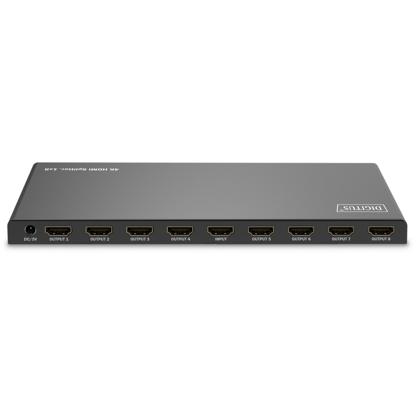 DIGITUS HDMI Splitter 1x8 4K 60Hz HDCP 2.3 EDID Control - Black, Metal — Buy in Cyprus with Fast Delivery