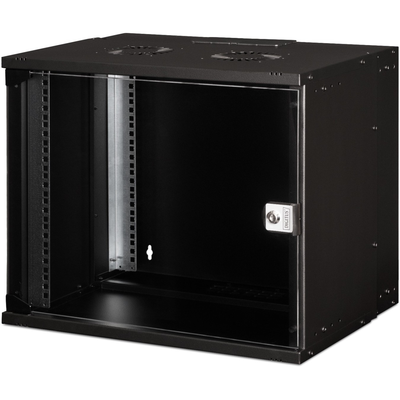 Digitus SOHO Pro Wall Mount Enclosure - SOHO PRO - Black, 9U, 460x540x400 mm, 19\" — Buy in Cyprus with Fast Delivery