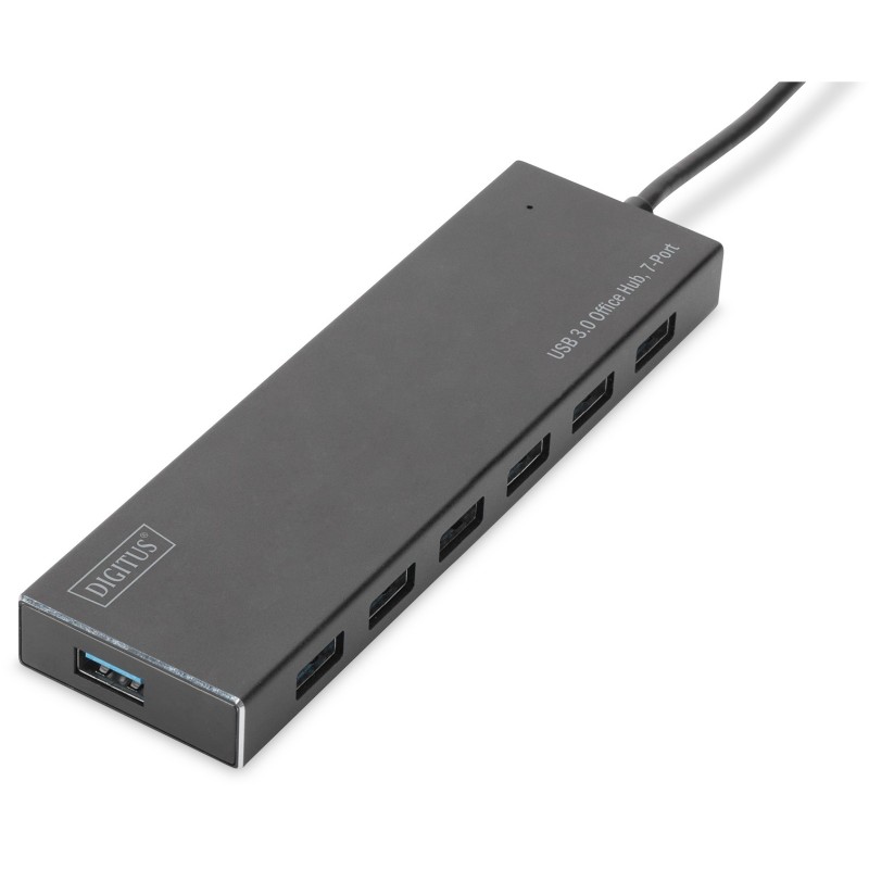 Buy DIGITUS USB-Hub 7-Port USB 3.0 Type-A - Grey Aluminium in Cyprus, Nicosia, Limassol, Larnaka, Pafos