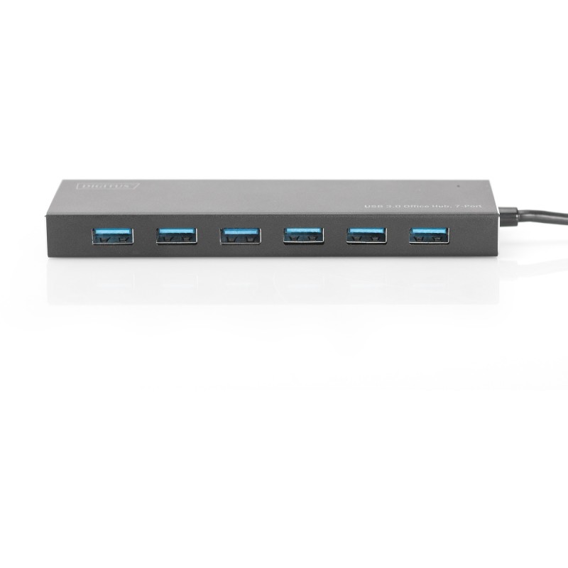 Buy DIGITUS USB-Hub 7-Port USB 3.0 Type-A - Grey Aluminium in Cyprus, Nicosia, Limassol, Larnaka, Pafos