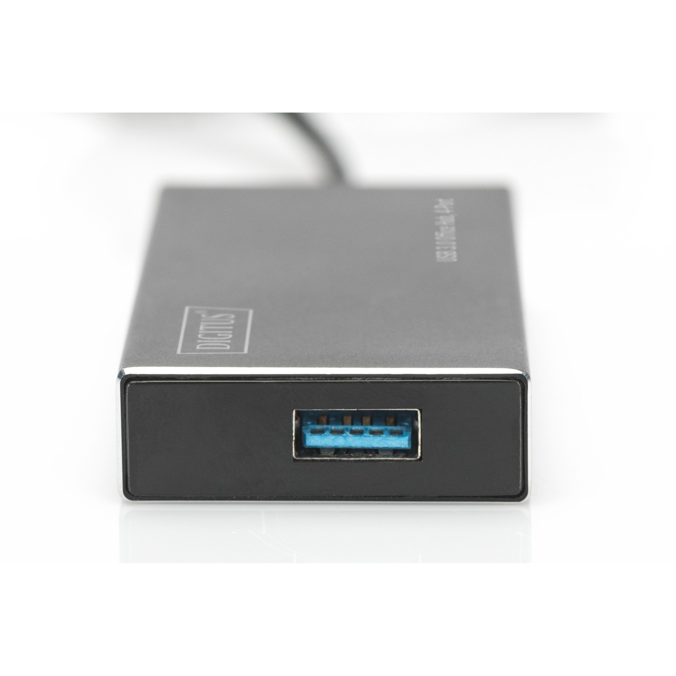 DIGITUS USB-Hub 4-Port - Black Aluminum - USB 3.0 Hub, 4x USB-A, 1.2 m Cable — Buy in Cyprus with Fast Delivery