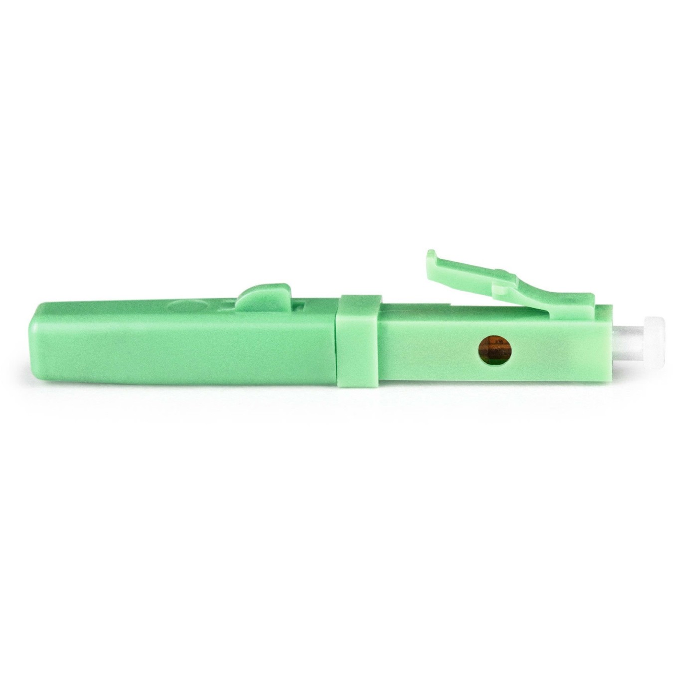 DIGITUS LC APC Singlemode Fiber Optic Connector - 10 pcs - Green (Color: Green, Pack: 10 pcs)