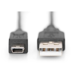 Buy DIGITUS USB 2.0 A to Mini-B Cable - 1.0m - Black in Cyprus, Nicosia, Limassol, Larnaka, Pafos
