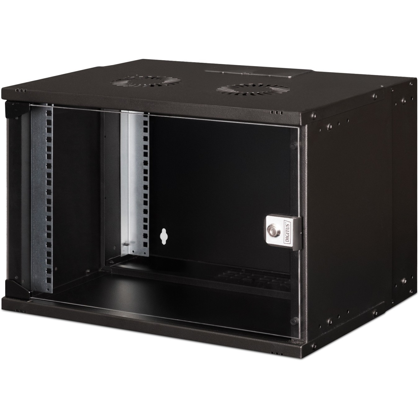 Digitus SOHO PRO 7U Wall-Mounted Enclosure - SOHO PRO - Black, 370x540x400 mm — Buy in Cyprus with Fast Delivery