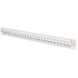 Buy DIGITUS Patch Panel - 1U 24-Port Modular Gray - Gray, 1U, 24-Port in Cyprus, Nicosia, Limassol, Larnaka, Pafos
