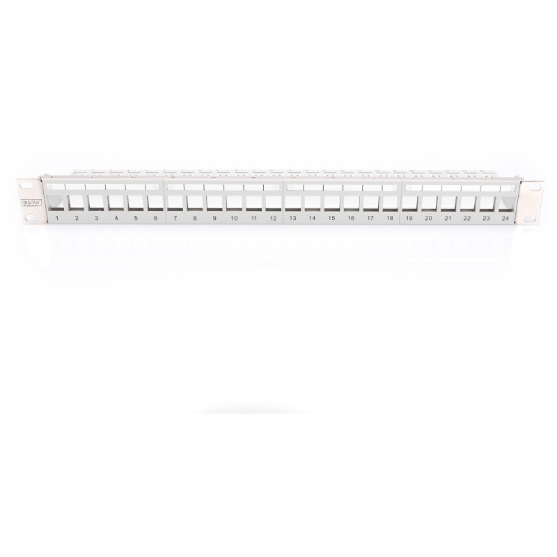 Buy DIGITUS Patch Panel - 1U 24-Port Modular Gray - Gray, 1U, 24-Port in Cyprus, Nicosia, Limassol, Larnaka, Pafos