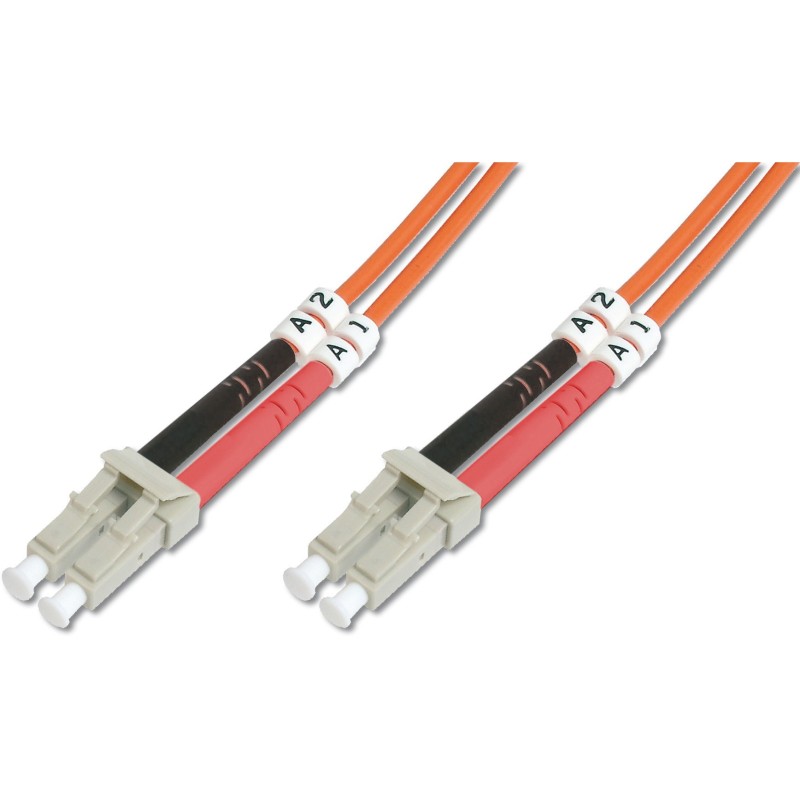 Buy DIGITUS LWL Patchkabel LC to LC - (Orange, 10 m, Multimode Duplex, OM2) in Cyprus, Nicosia, Limassol, Larnaka, Pafos
