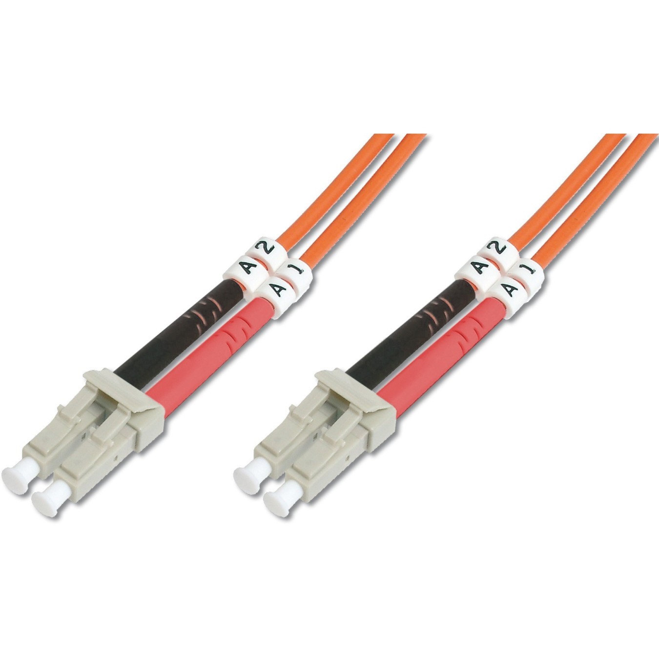 DIGITUS LWL Patchkabel LC to LC - (Orange, 10 m, Multimode Duplex, OM2) — Buy in Cyprus with Fast Delivery