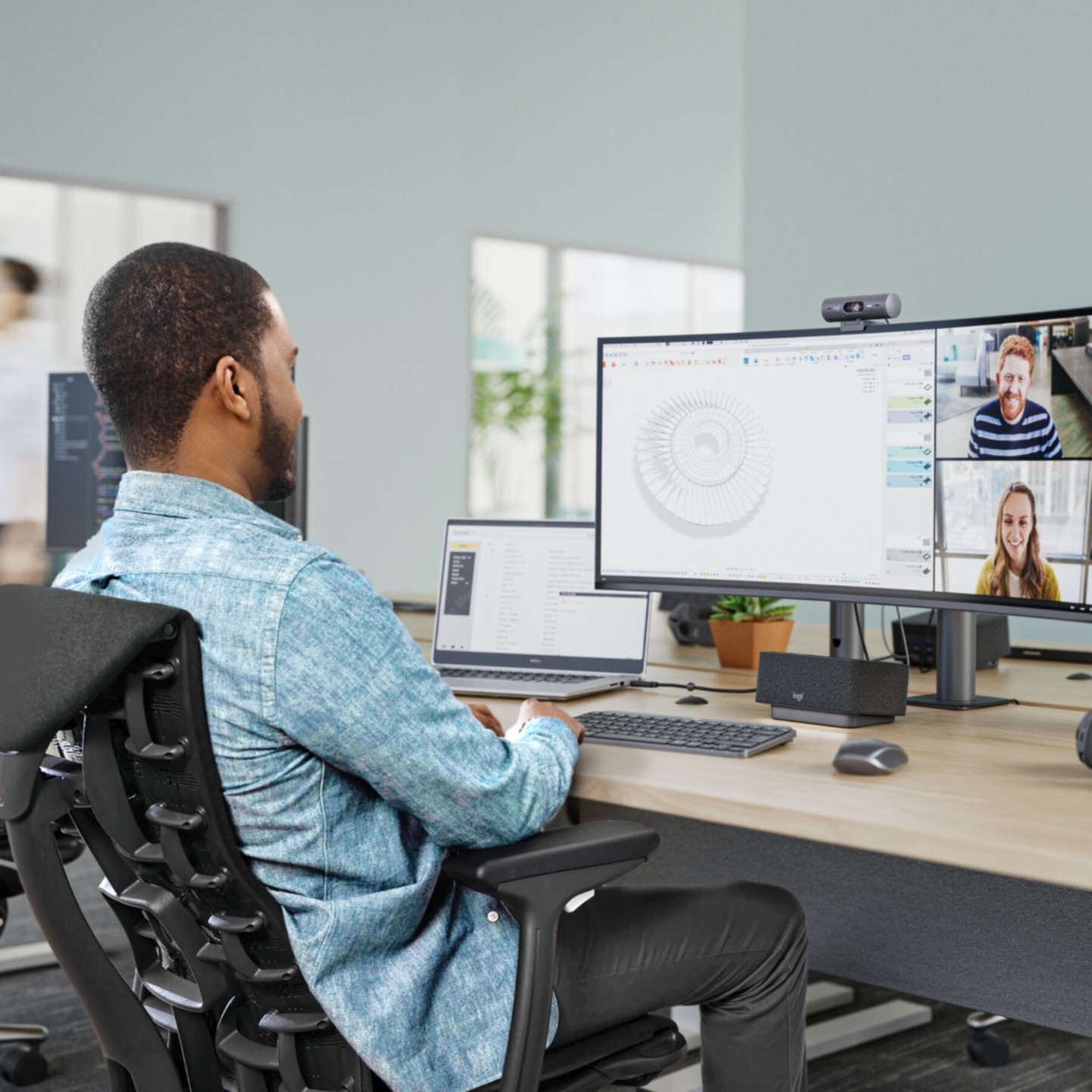 Logitech Brio 505 960-001459 Black Full HD 1080p 60fps 4MP USB-C (Boxed) — Buy in Cyprus with Fast Delivery